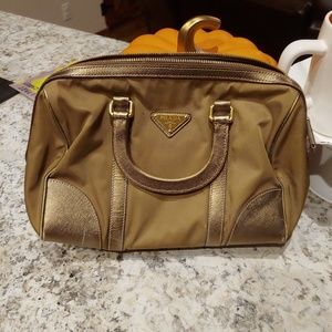 Gold/Olive REAL Prada Purse
